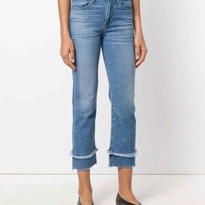 3x1 Cropped Frayed Raw Hem Jeans- Size 24
